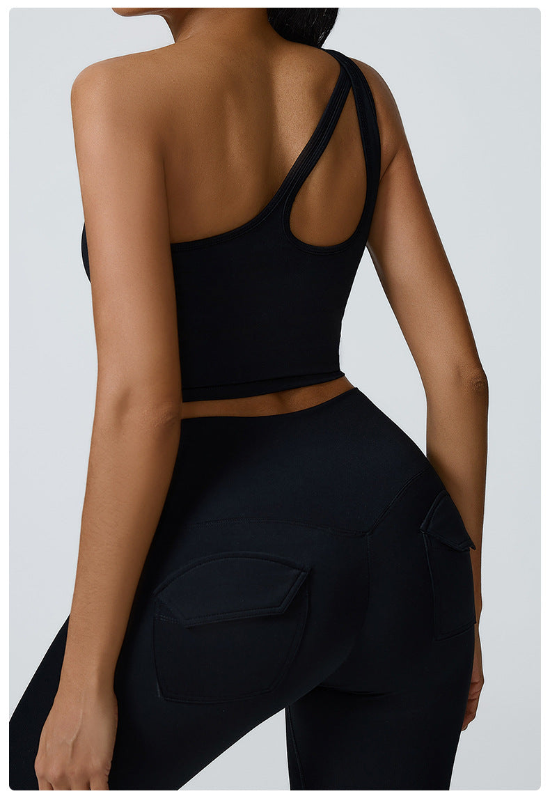 One Shoulder Crop Top