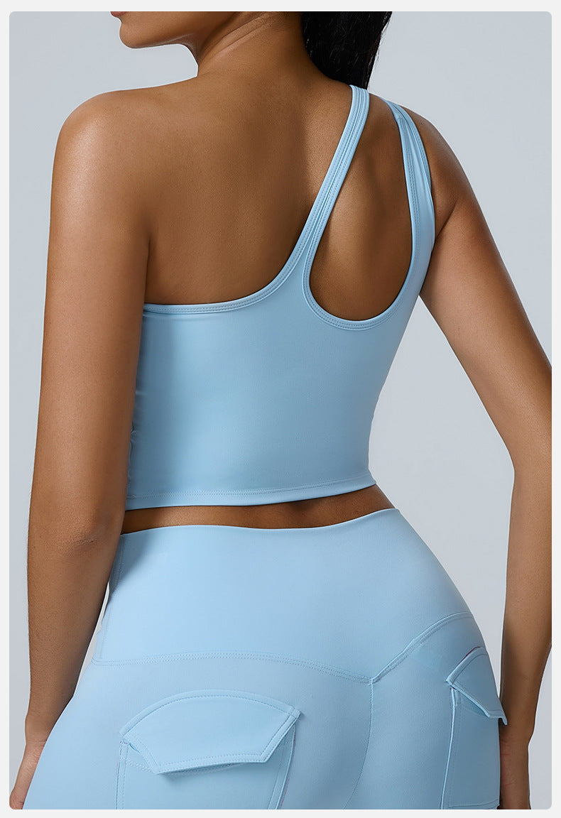 One Shoulder Crop Top