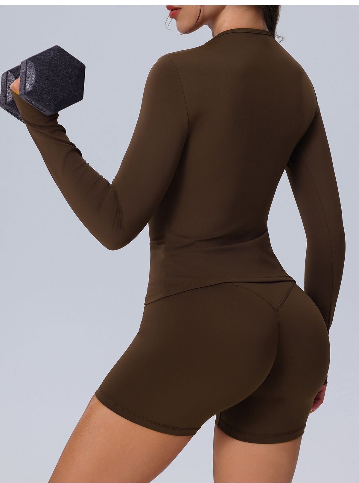 Brown Long Sleeve Top