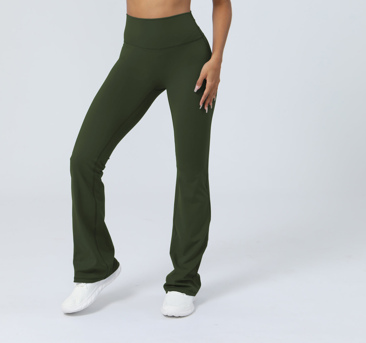 Khaki ICONIC Flare Leggings
