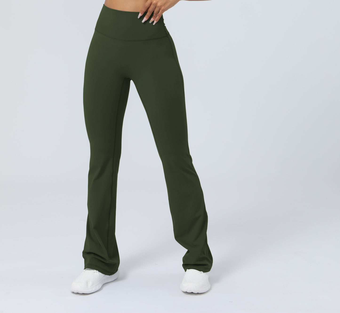 Khaki ICONIC Flare Leggings
