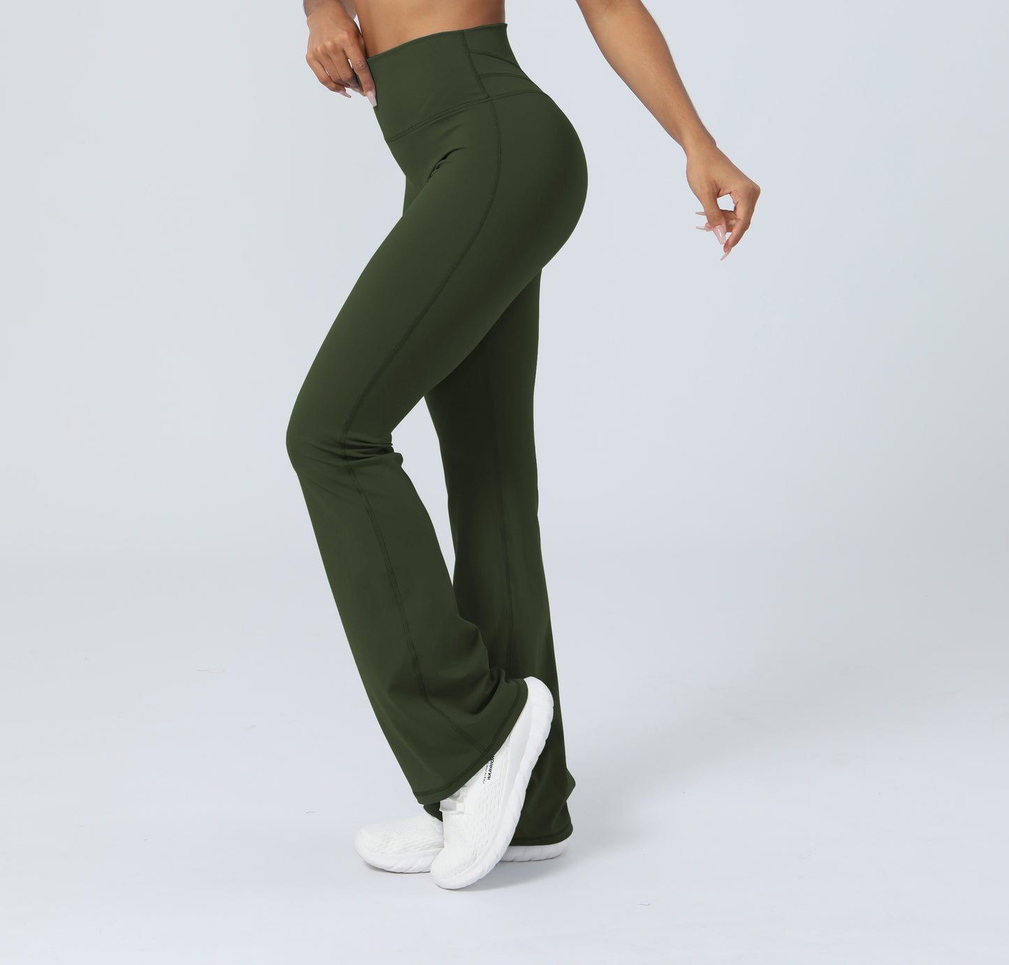 Khaki ICONIC Flare Leggings