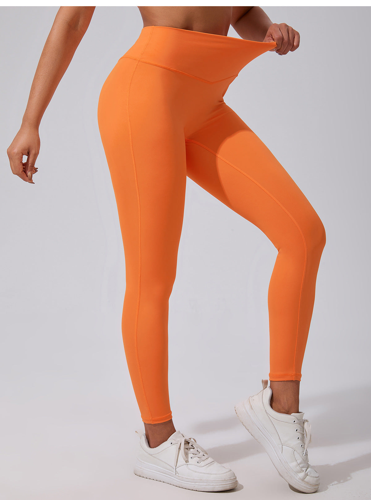Orange Scrunch Leggings