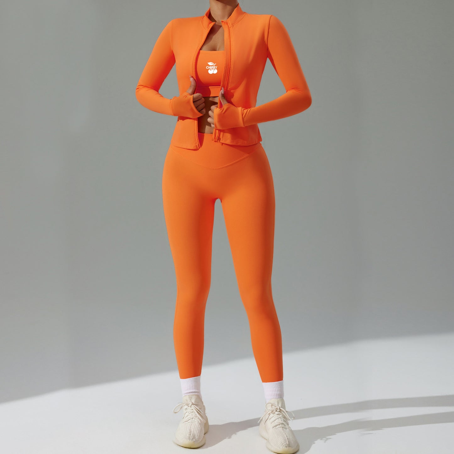 Orange Scrunch Leggings