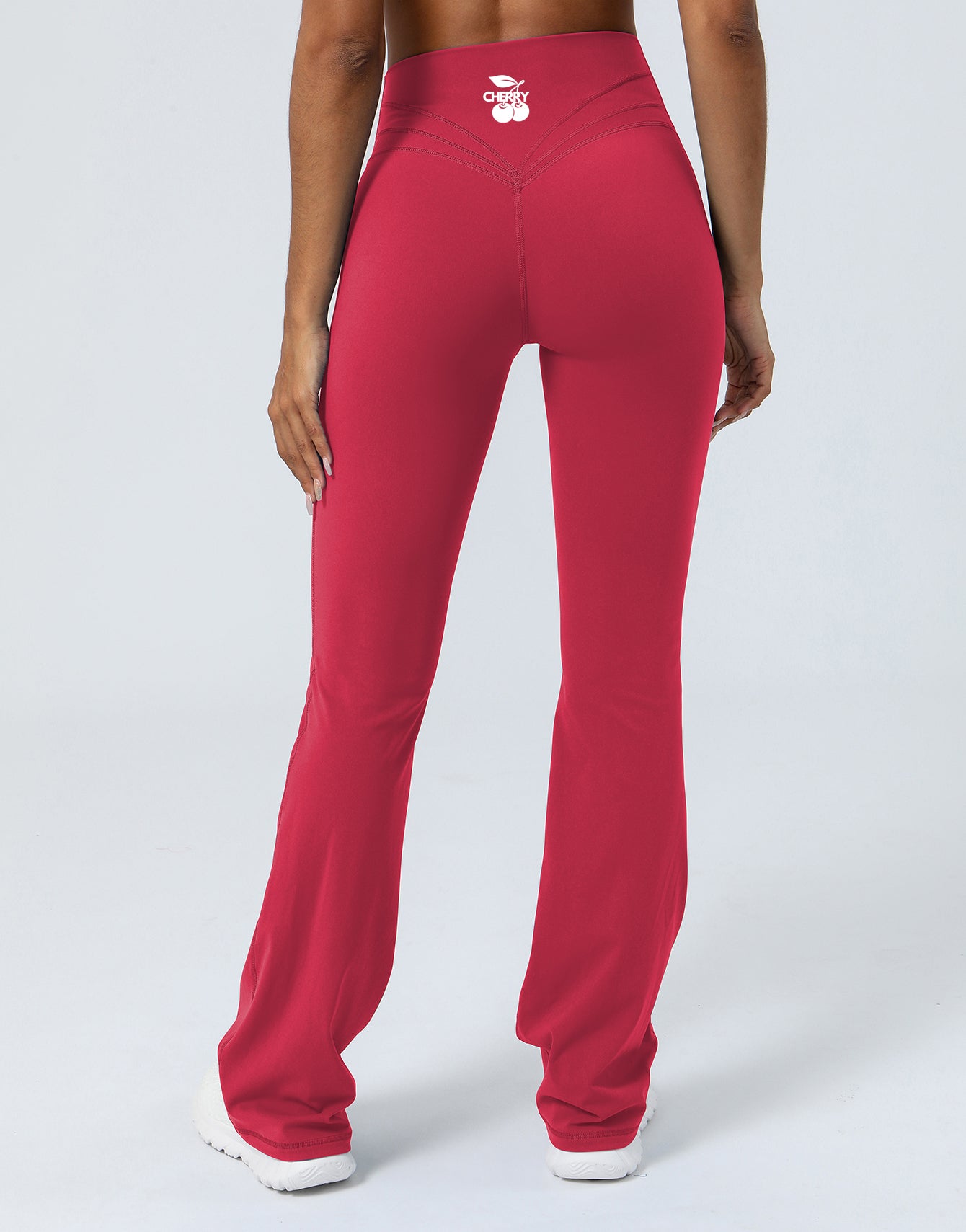 Red ICONIC Flare Leggings