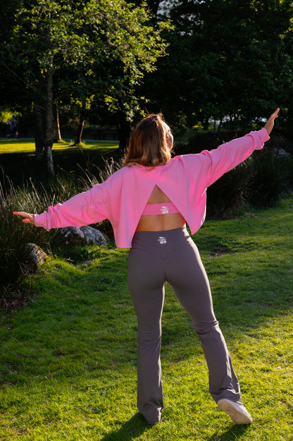 Gray ICONIC Flare Leggings