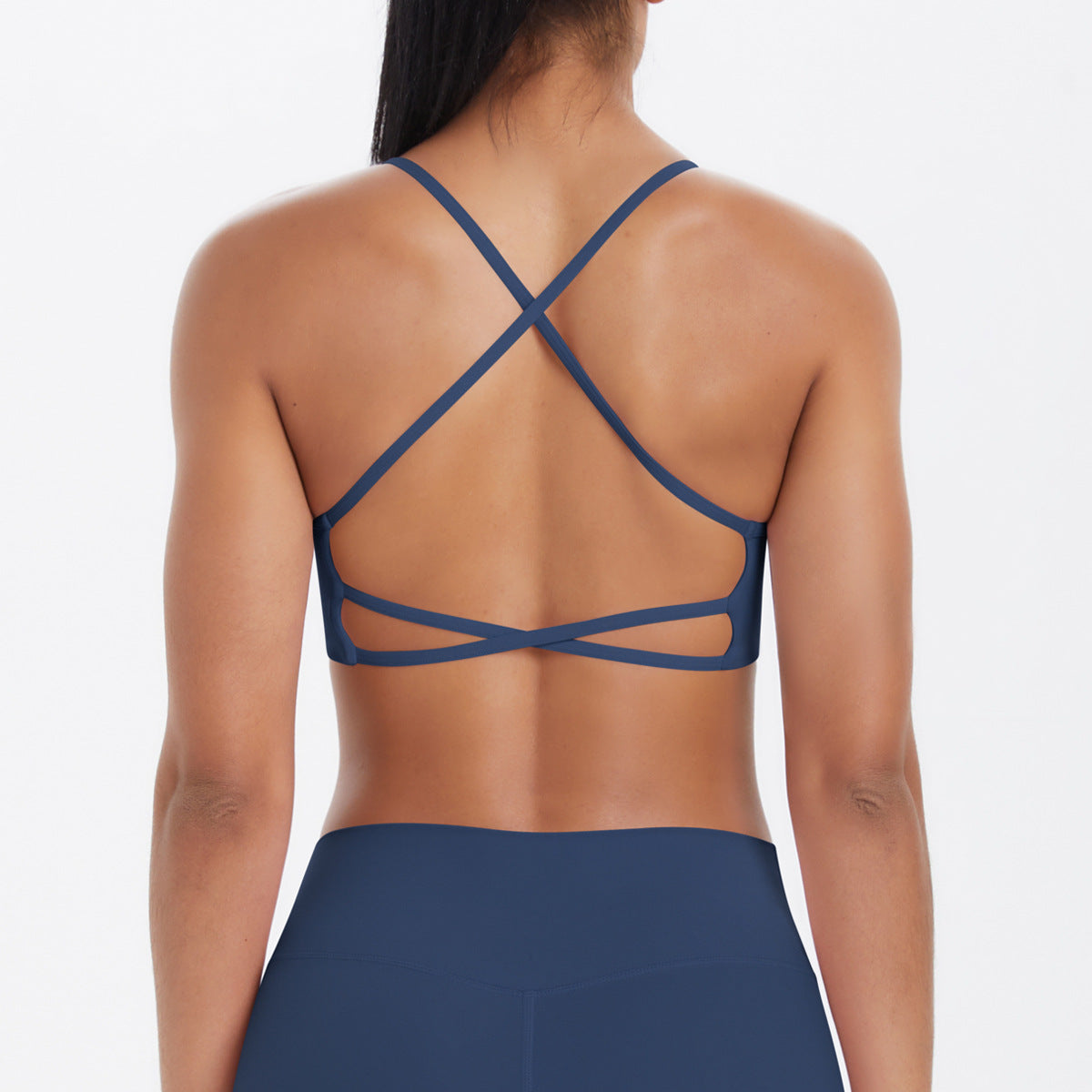 Navy Seamless Sports Bra