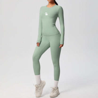 Sage Seamless Long Sleeve Top
