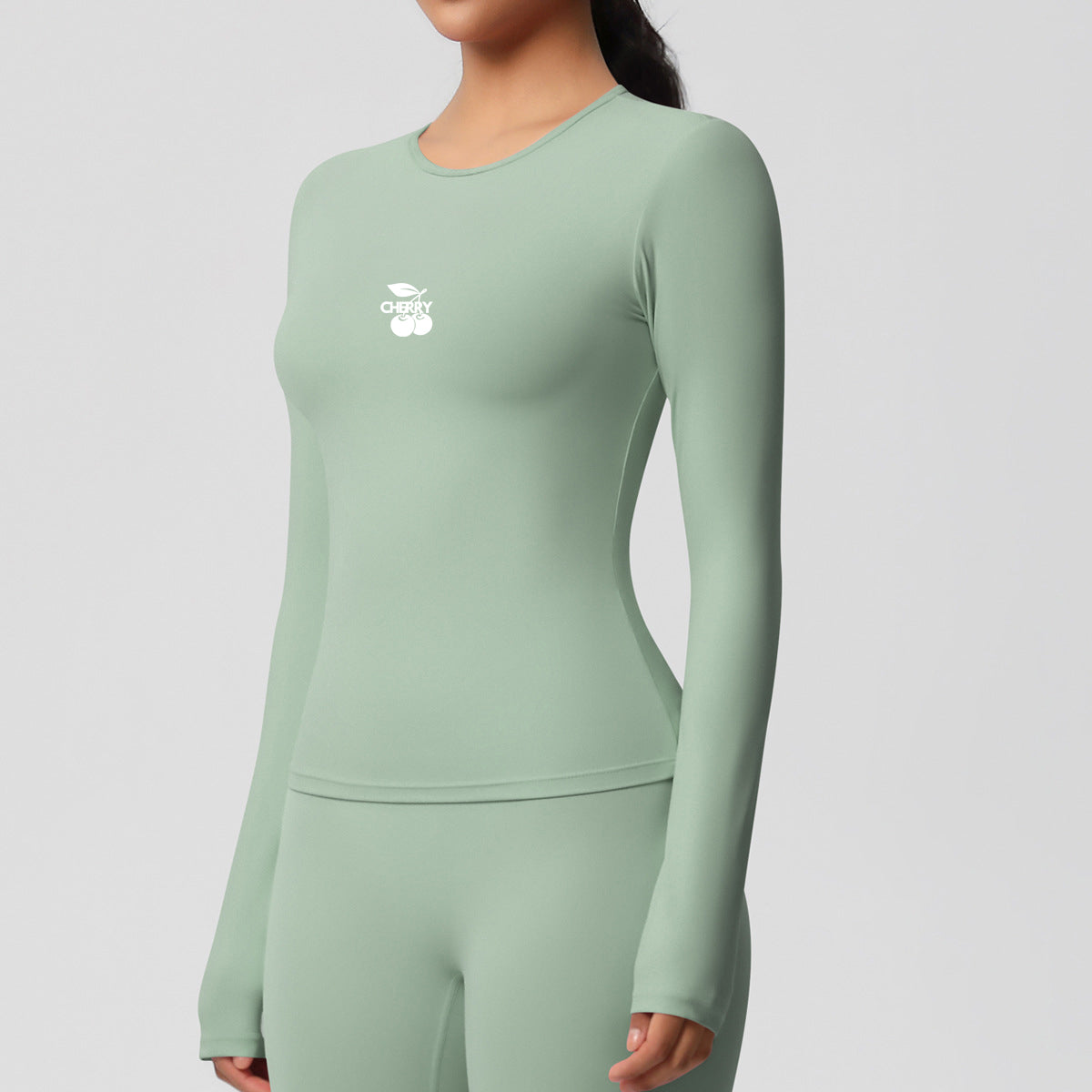 Sage Seamless Long Sleeve Top
