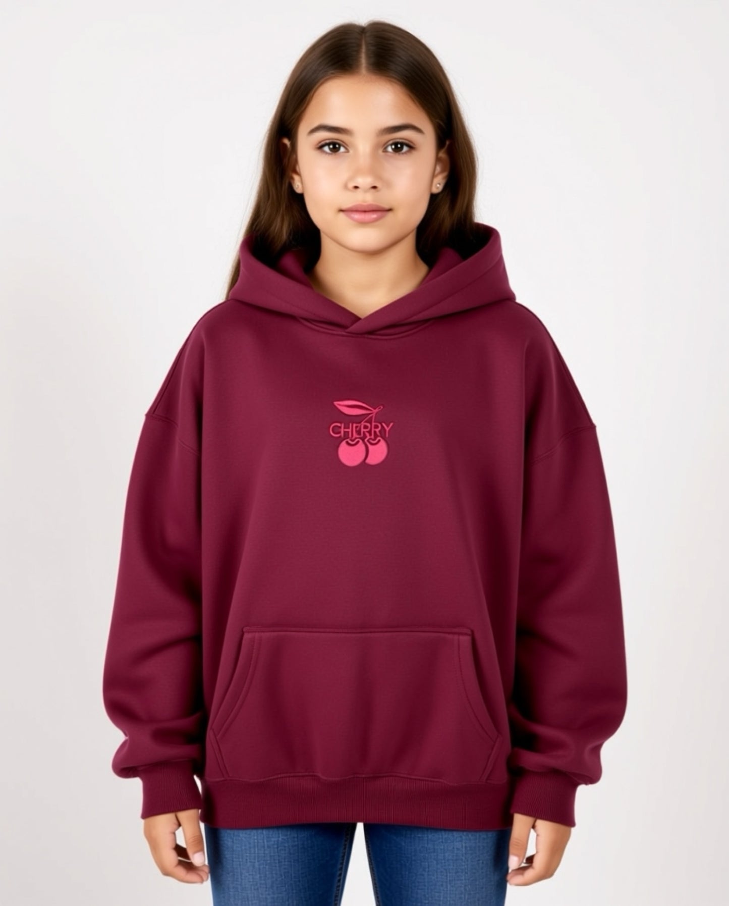 Child Cherry Oversized Hoodie
