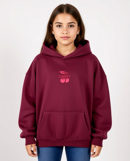 Child Cherry Oversized Hoodie
