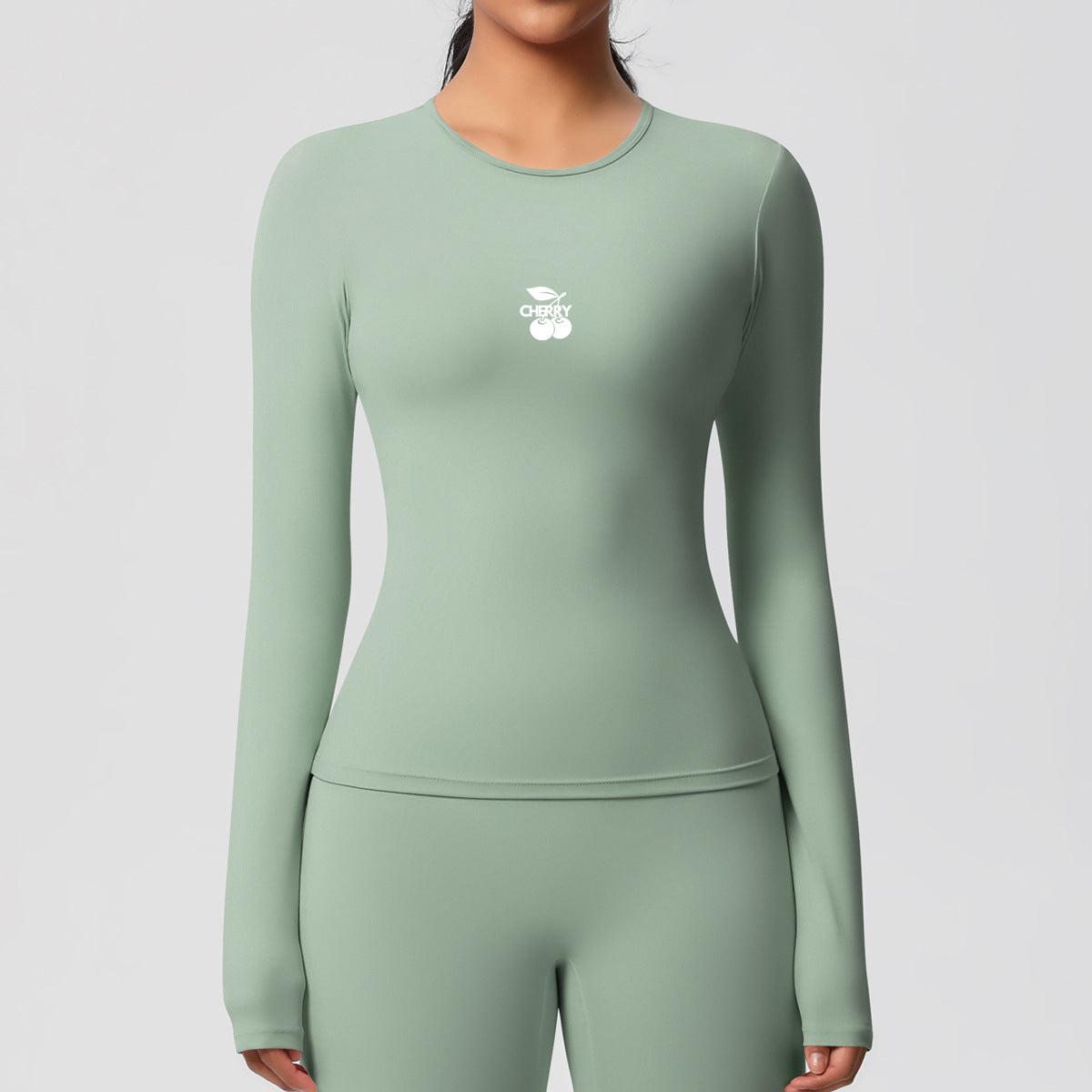 Sage Seamless Long Sleeve Top