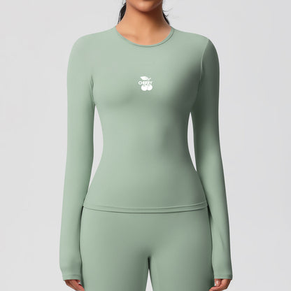 Sage Seamless Long Sleeve Top