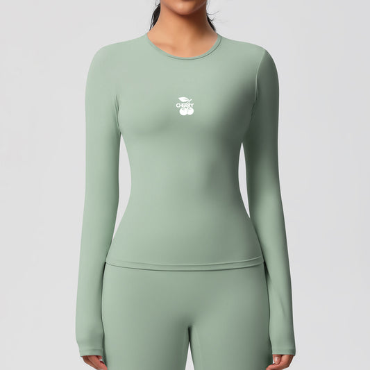Sage Seamless Long Sleeve Top