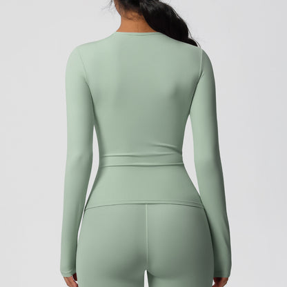 Sage Seamless Long Sleeve Top