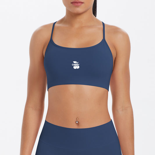 Navy Seamless Sports Bra