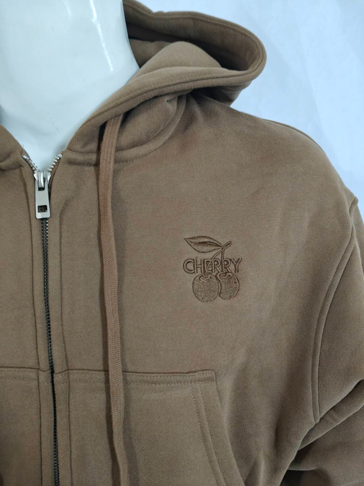 Heavy Cotton Zip Hoodie – Cocoa Brown