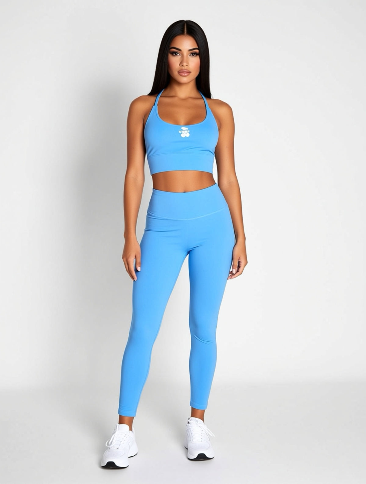 Cherry Butter Soft High Waisted Leggings – Baby Blue