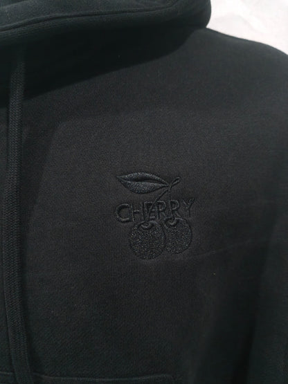 Heavy Cotton Zip Hoodie – Jet Black