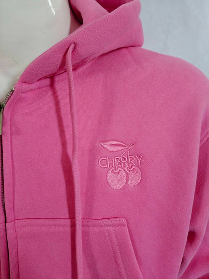 Heavy Cotton Zip Hoodie – Bubblegum Pink