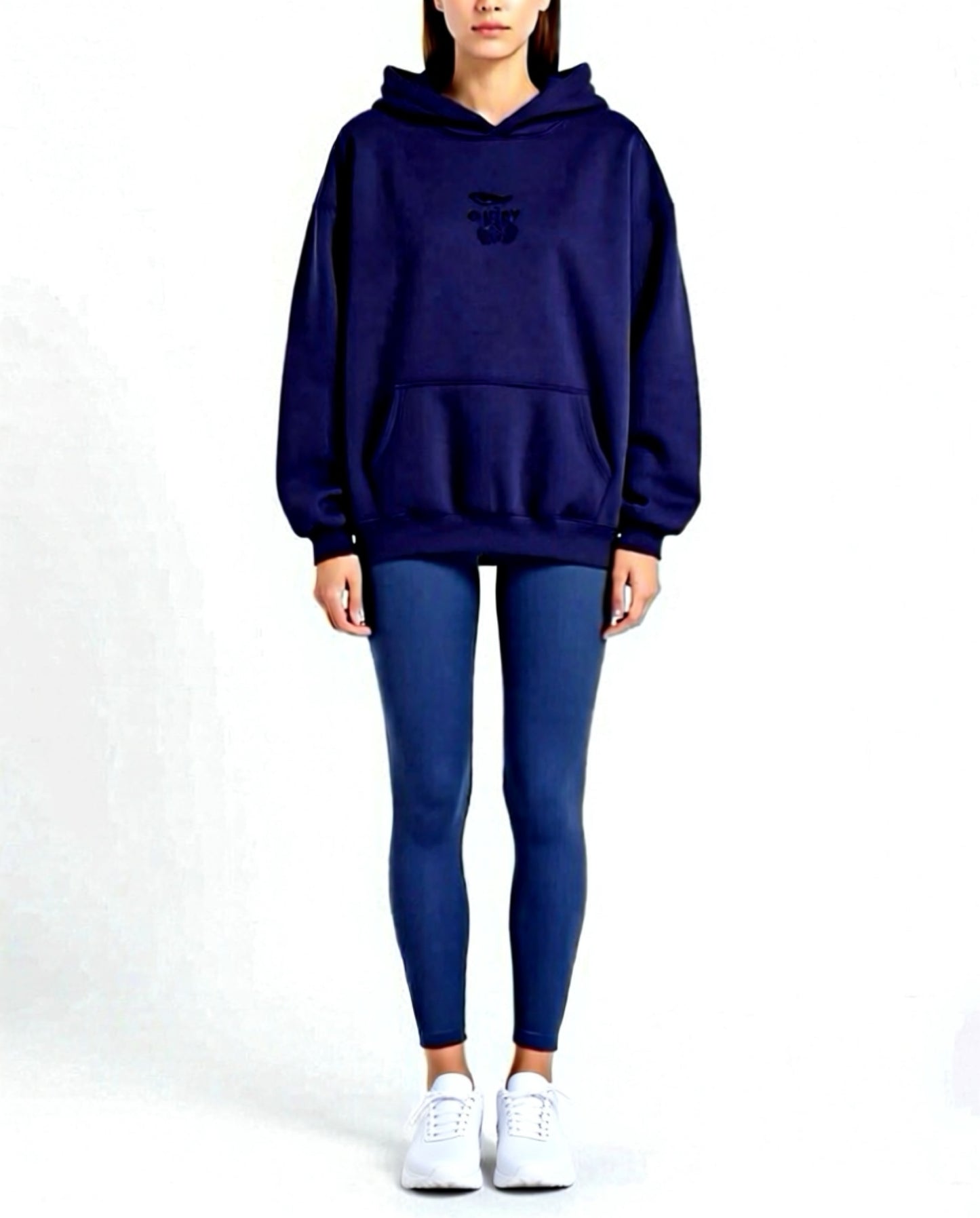 Adult Navy Oversized Hoodie