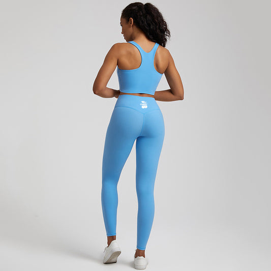 Blue Yoga Leggings