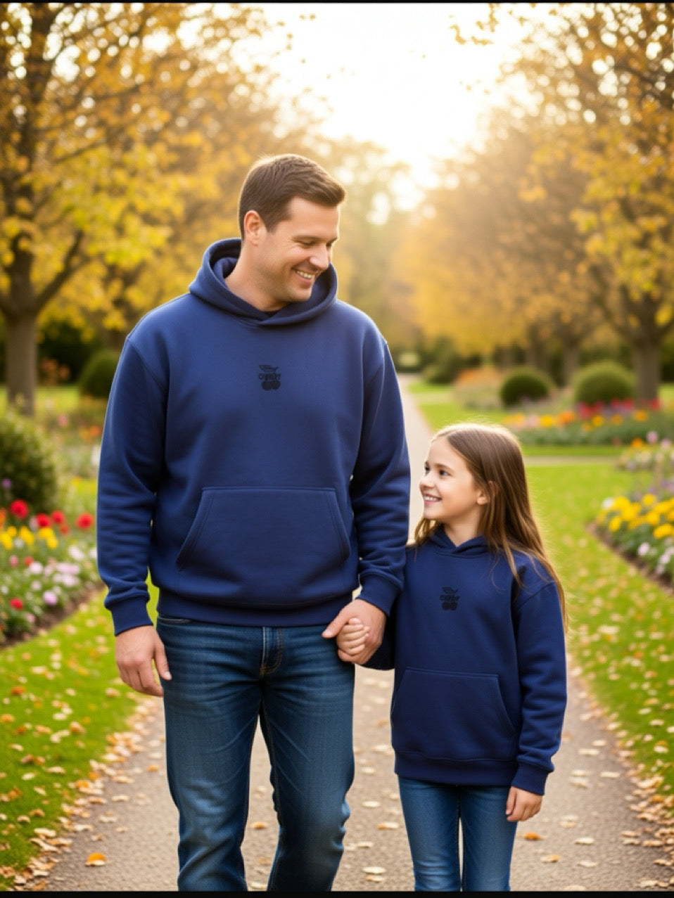 Matching Navy Oversized Hoodies