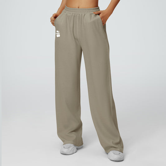 Beige Flare Joggers