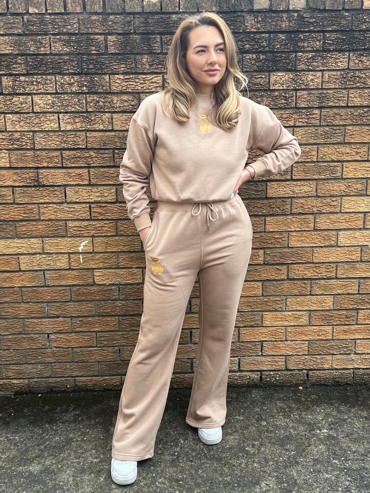 Beige Sweatpants