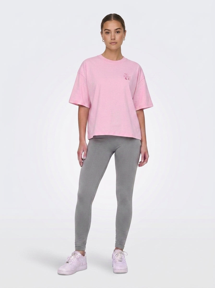 Cherry Oversized Cotton T-Shirt