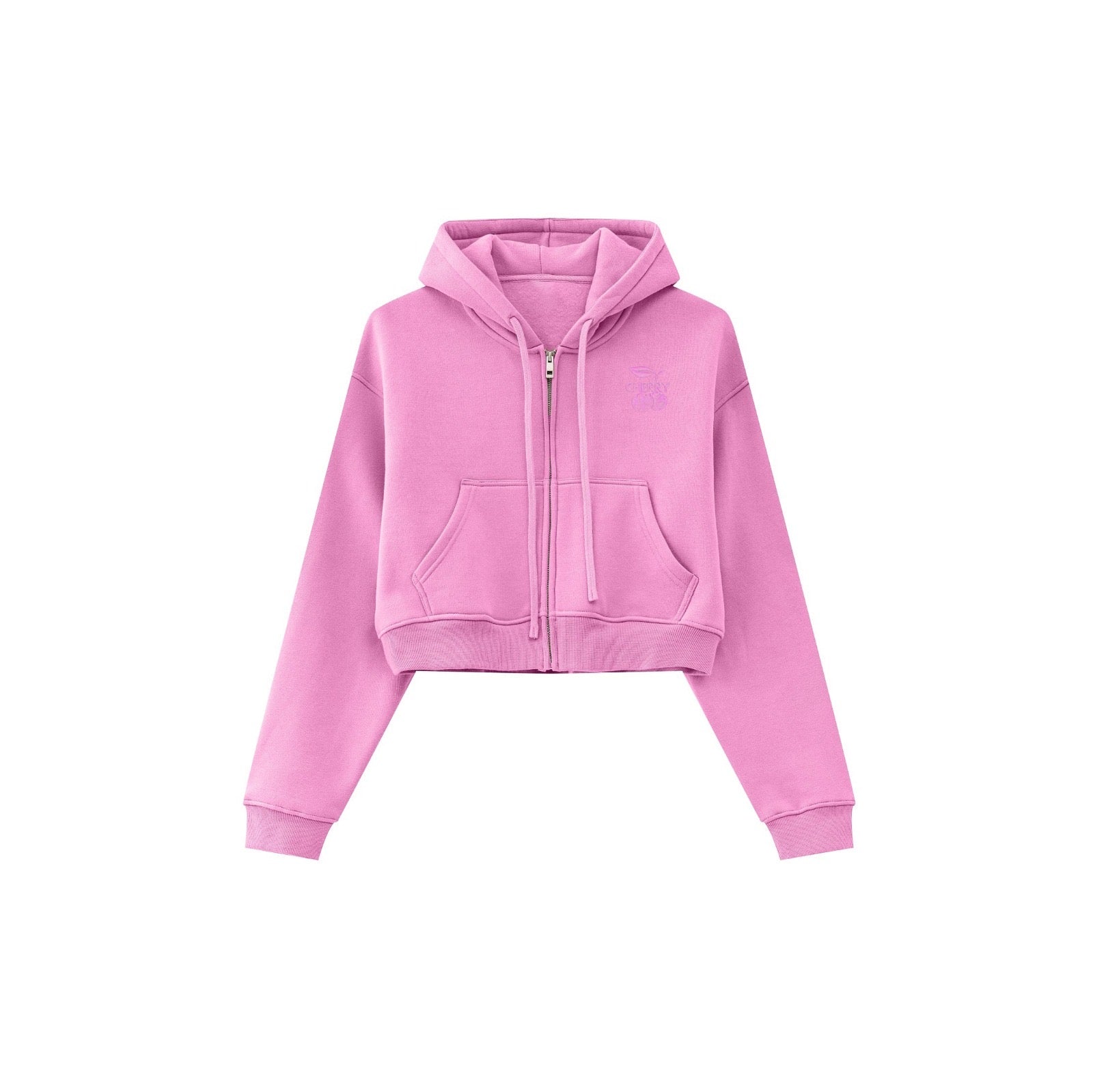 Heavy Cotton Zip Hoodie – Bubblegum Pink