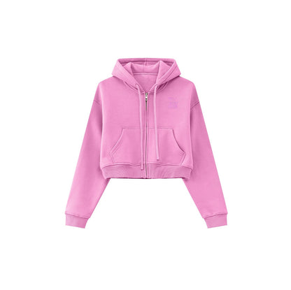 Heavy Cotton Zip Hoodie – Bubblegum Pink