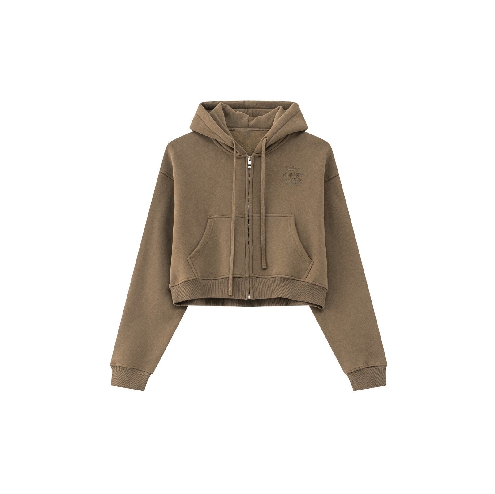 Heavy Cotton Zip Hoodie – Cocoa Brown