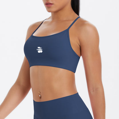 Navy Seamless Sports Bra
