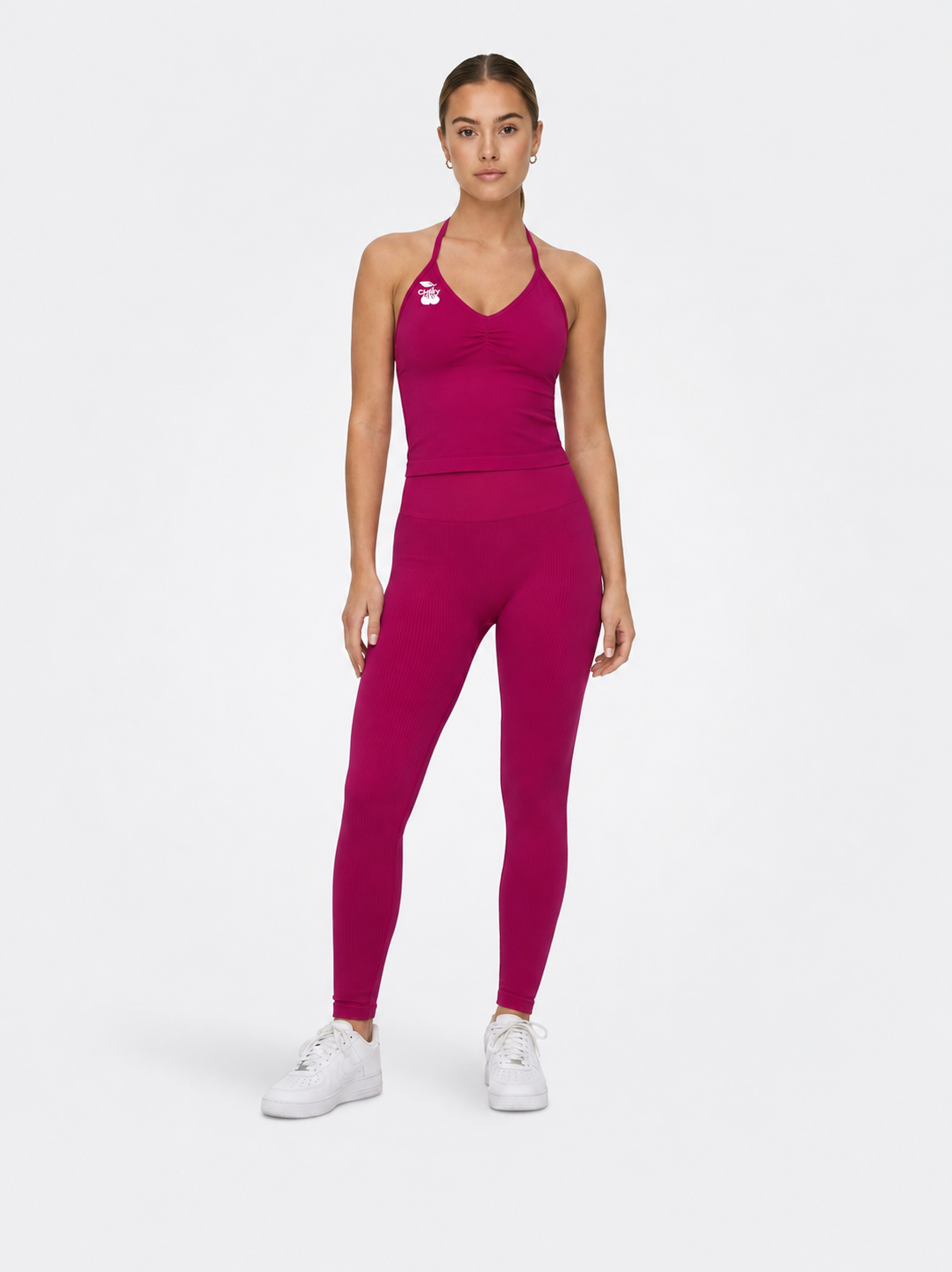 Cherry Sculpt Seamless Top – Berry Pink