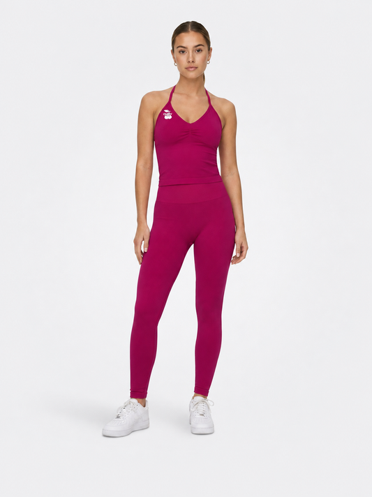 Cherry Sculpt Seamless Top – Berry Pink