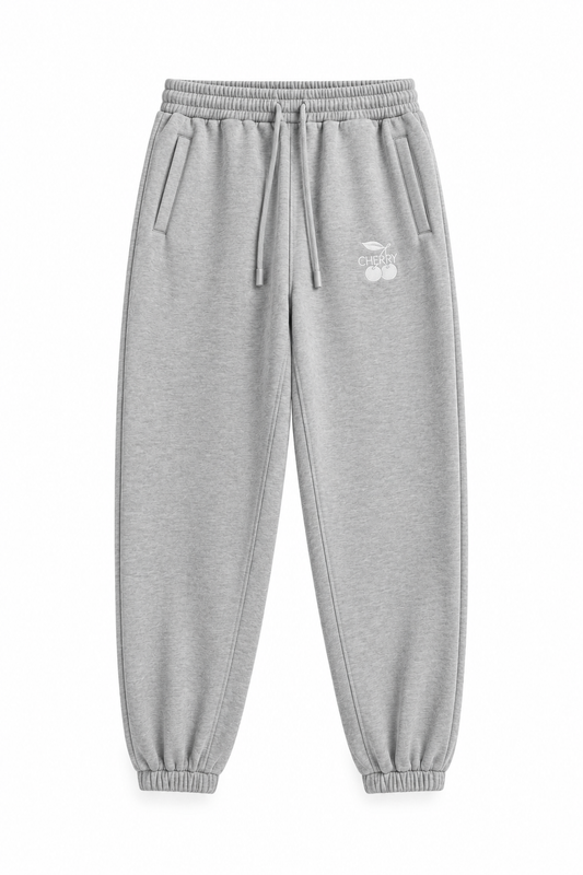 Heavy Cotton Joggers – Soft Grey