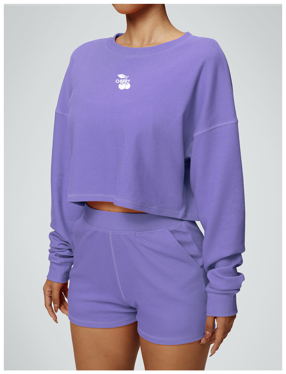 Purple Slit Back Top