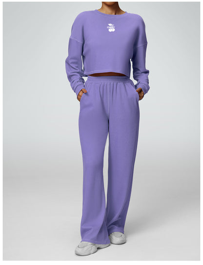 Purple Slit Back Top