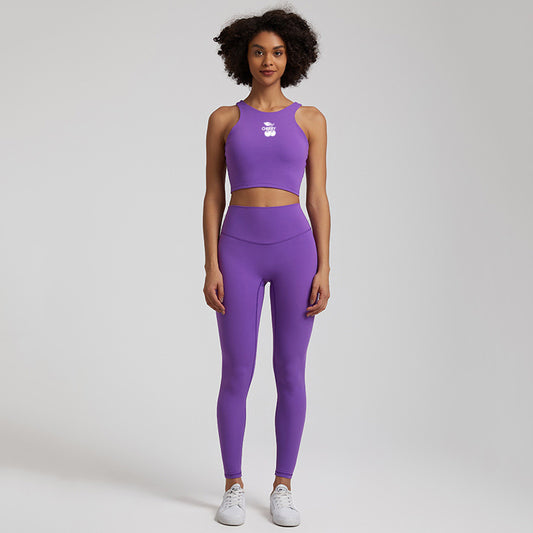 Purple Yoga Crop Top
