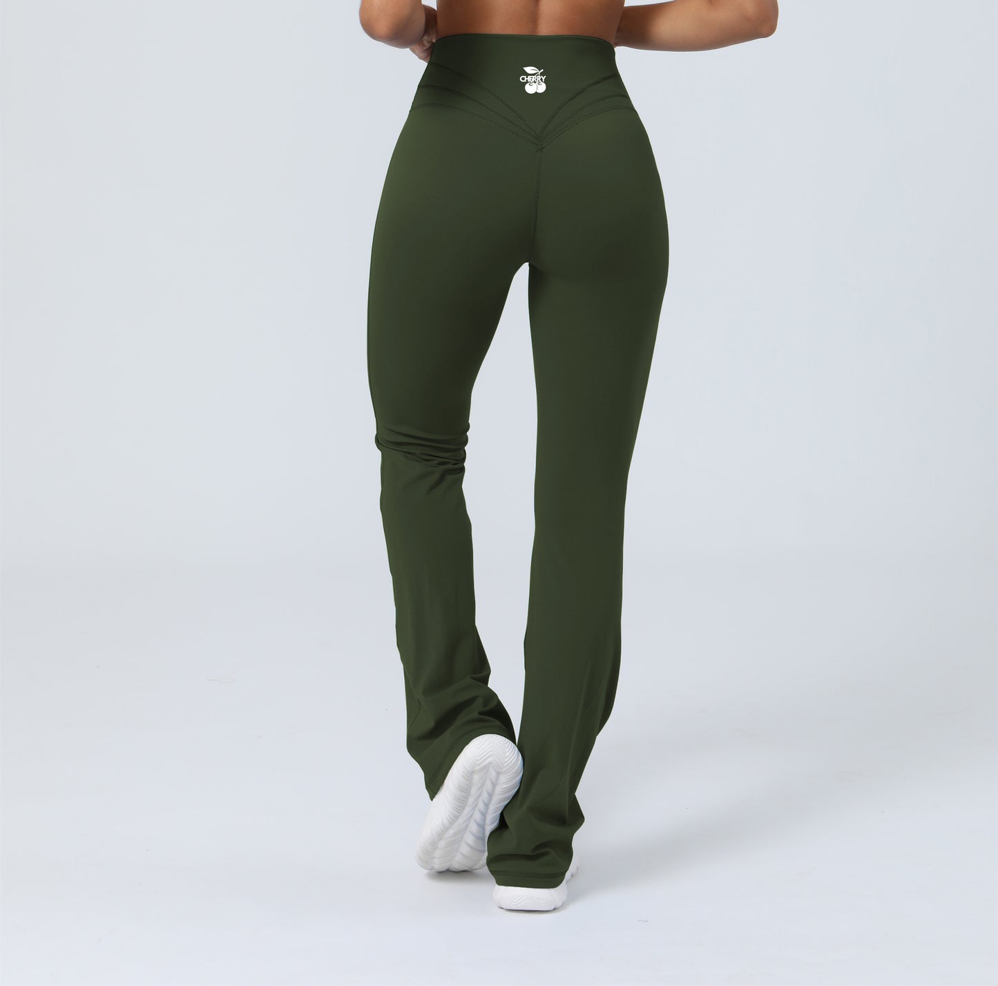 Khaki ICONIC Flare Leggings