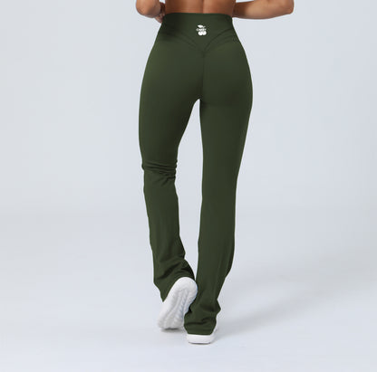 Khaki ICONIC Flare Leggings