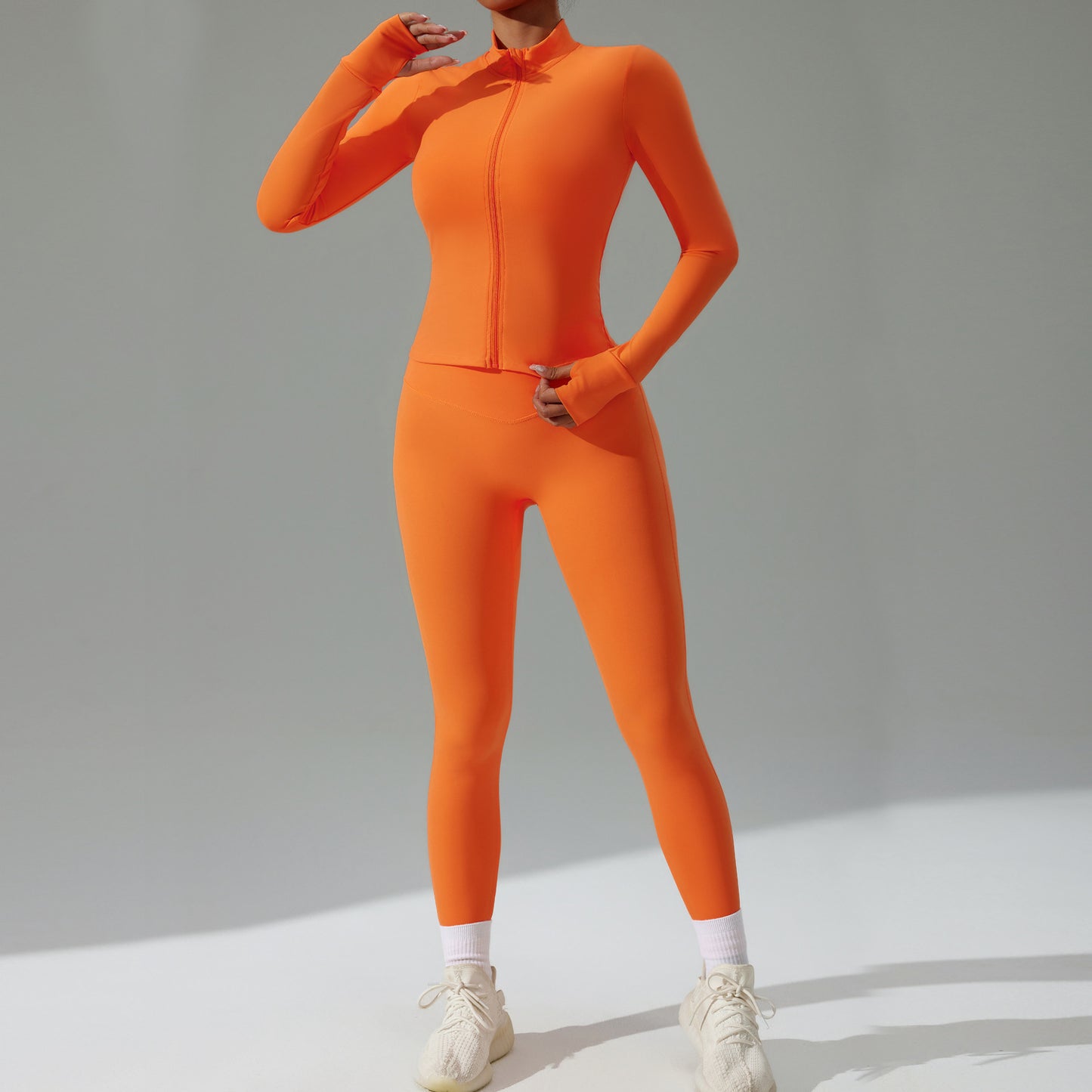 Orange Scrunch Leggings