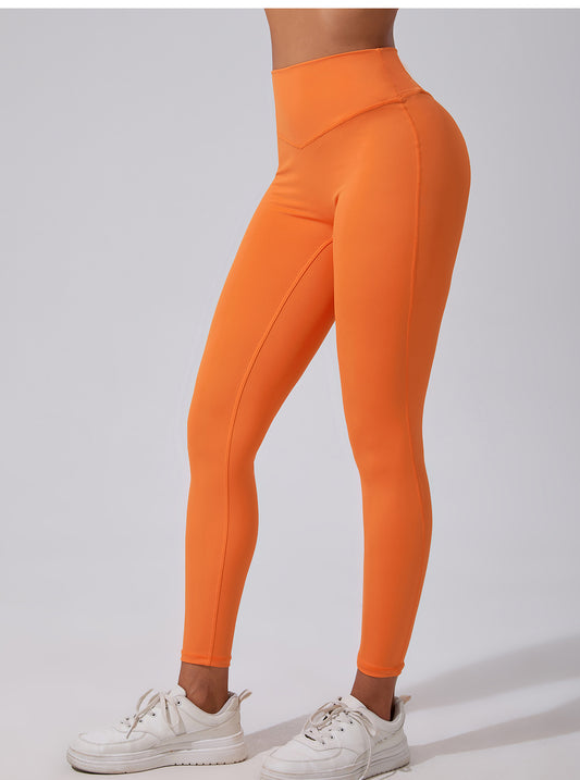 Orange Scrunch Leggings