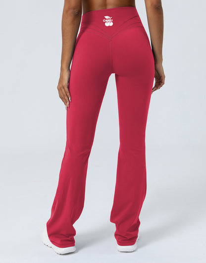 Red ICONIC Flare Leggings
